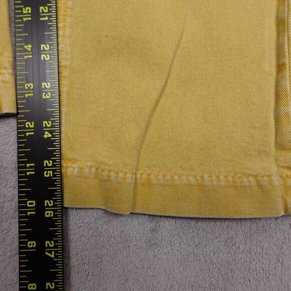 Paige jeans Colette Crop Flare women's 29 mustard gold - Picture 4 of 11